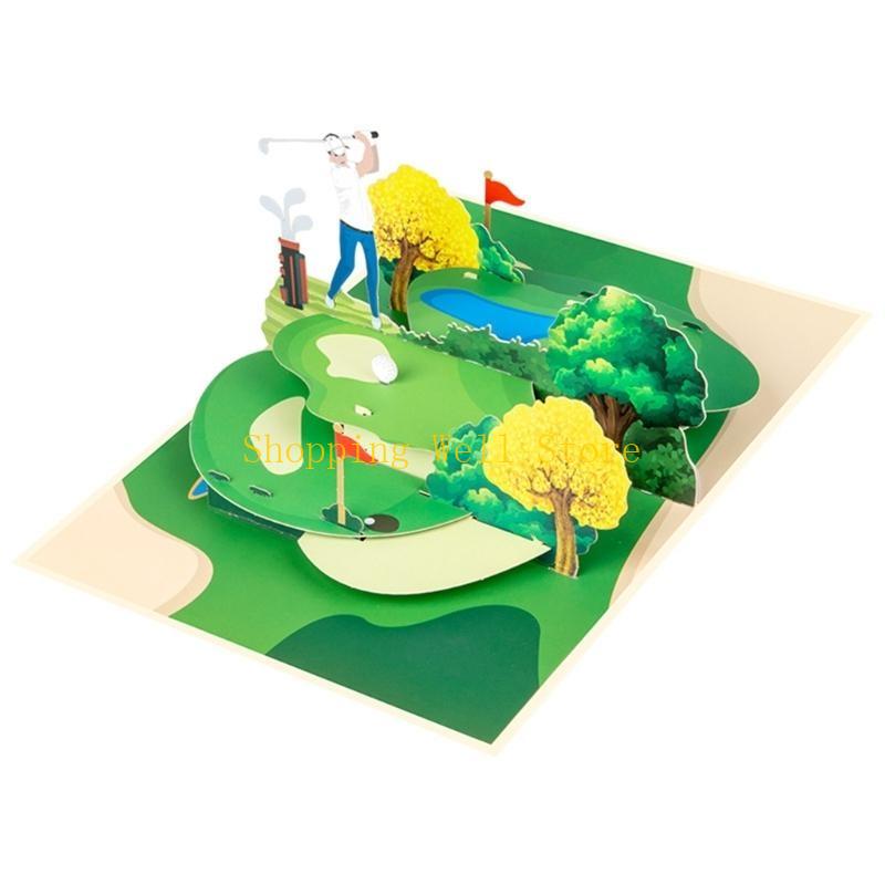 KX4B Sports Greeting Cards Golf Popup Card Anniversary Card Happy Birthday Card China Mainland