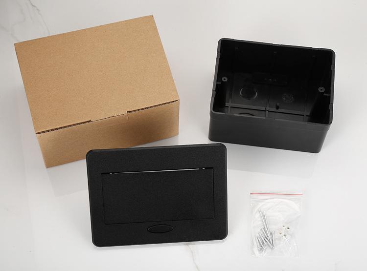 Universal Pop-up Power Socket with EU and US Standard for Office Desks