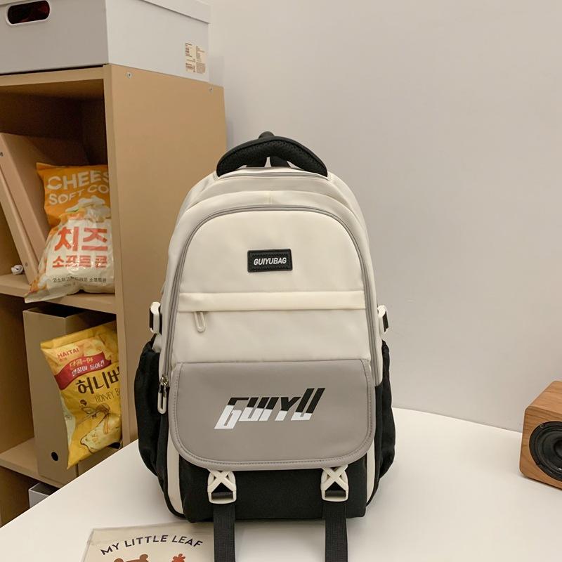 

Large Capacity Backpack New Style College Style College Student Casual School Bag Fashionable Travel Junior High School Student Backpack