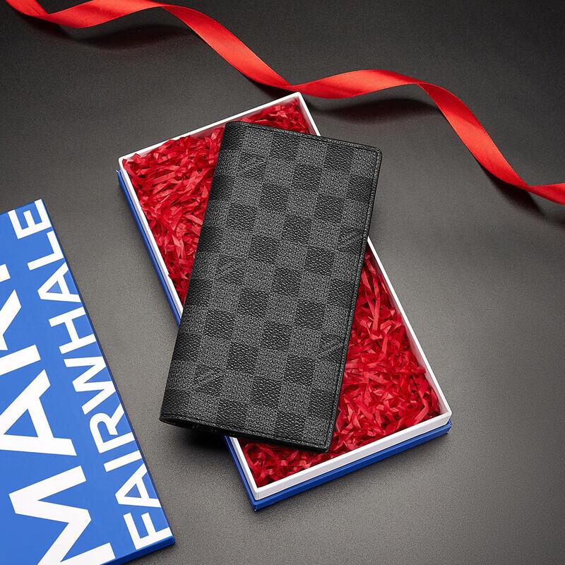 MARK FAIRWHALE Men s Plaid Long Wallet