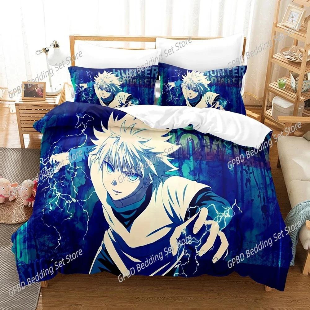 Comforter New 3D Print Anime Hunter X Hunter Bedding Set Bedroom Soft Modern S Comefortable