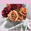 Rose Flower Artificial Hotel Restaurant Window Decoration Room Desktop Ornament