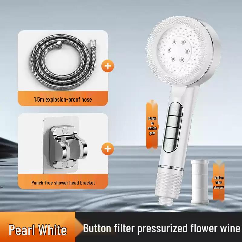 Love Rain Pressurized Handheld Shower Head Filter