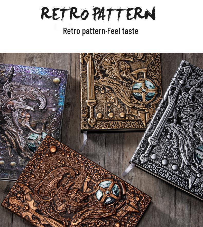 Paladin European Retro Business Diary: Embossed PU Notebook