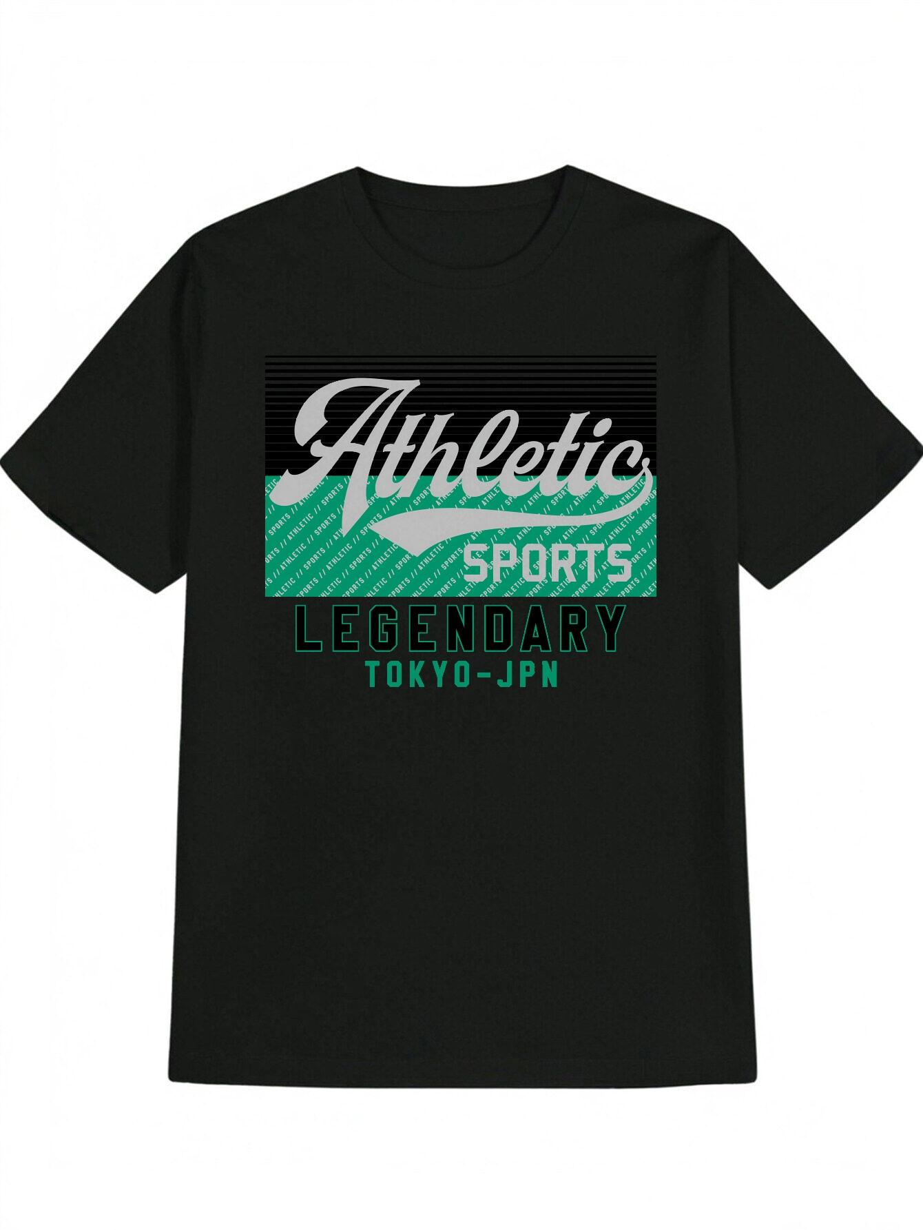 Casual Graphic T-shirt - Athletic Sports Legendary Tokyo-JPN Print XL