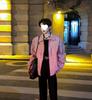 Korean Style Men's Vintage American Leather Biker Jacket - High-End Short for Spring & Autumn
