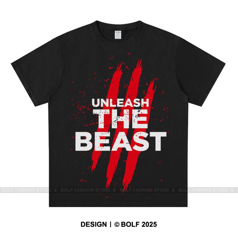 Beast Mode Workout Unisexs TShirt Cotton Oversized Gym Motivation Graphic Tees for Unisex Intense Training Fitness Top