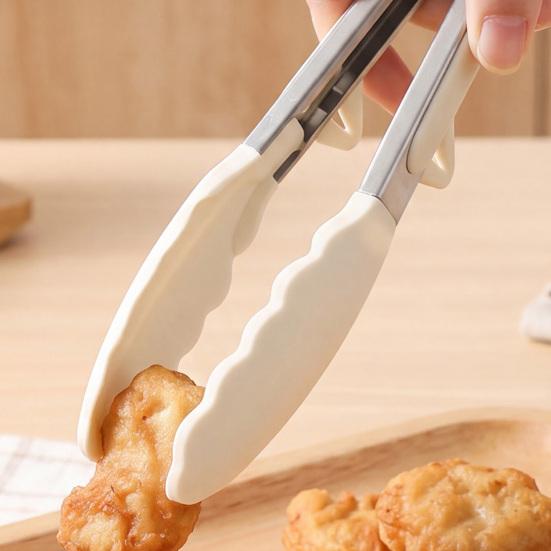Kitchen Tongs for Cooking And BBQ, Heat-Resistant 9 Inch Food Tongs with Silicone Tips, Non-Stick Dishwasher Safe Kitchen Tools