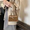 Autumn Retro Simple Casual Shoulder Small Square Bag Women's Matte New Commuter Small Bag Messenger Bag