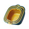 Thickened Double-Layer Vegetable Washing Basin Set - 6-Piece Multifunctional Kitchen Drainer Basket