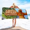 G-grizzy Cartoon L-Lemmings Handtuch Geschenk für Reisen Fitnessstudio Sauna Reise Spa Dusche Camping Schnelltrocknend Sport Strandtücher Weich Pool