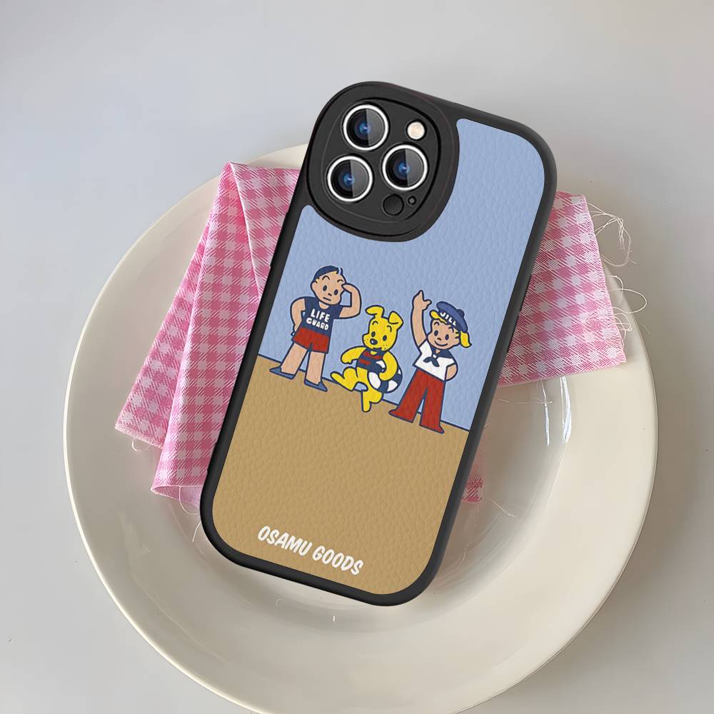 Fashion Osamu Goods Phone Case For IPhone 16 15 14 13 12 11 Pro Max Plus Shockproof Leather Cover