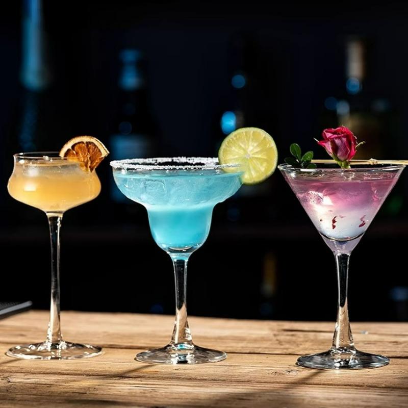 Bar Margarita Glasses,Simple Martini Glass Cup,Classic Cocktail Glass Cups,Stemmed Glasses Cup,Party Kitchen Homebar Tools