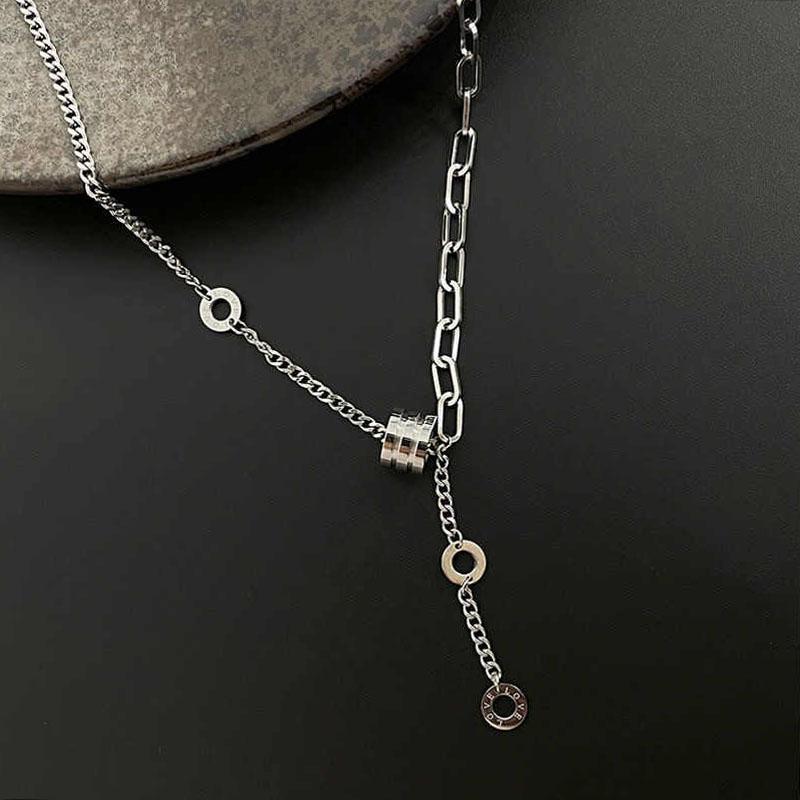 Hip Hop Κολιέ Γεωμετρικό Ρομβοειδές Αστέρι Ατσάλινα Κολιέ Λαιμού Κολιέ Κολλάρ Κορεατικό Στυλ Ανοξείδωτο Ατσάλι Κολιέ Άνδρες Γυναίκες