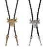 Lightweight Metal Pendant Bolo Tie With Adjustable PU Cord For Various Uses