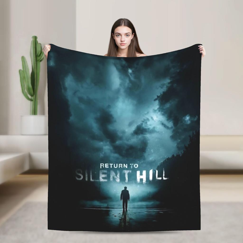 Return to Silent Hill Movie 2026 Throw Blanket for Couch  Soft Cozy Plush Blanket Multiple Sizes Bedspreads for All Seasons