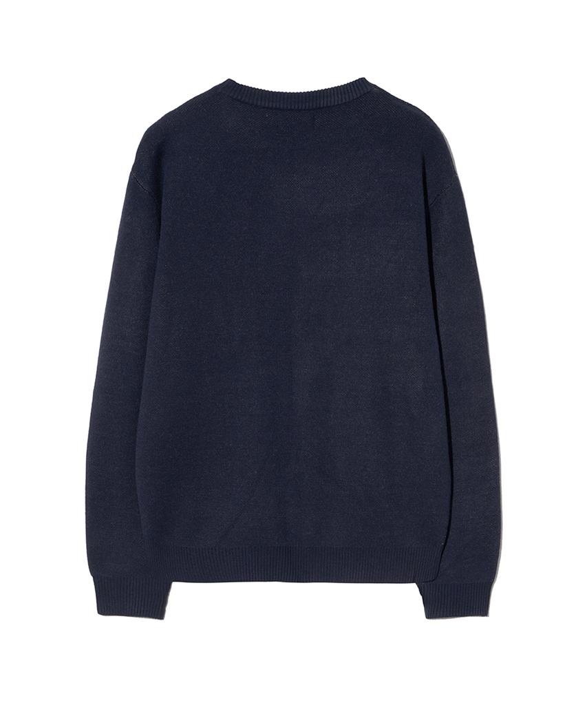 YALE Like Than Round Knit_Navy