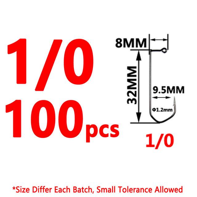 

Wifreo 100 шт. 7150 джиг-крючки V-образный изгиб из высокоуглеродистой стали черный никель для рыболовных крючков своими руками 10/0 8/0 3/0 4/0 1/0 #1/0