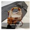 2025 Korean Trendy Plaid Kids Crossbody & Handheld Mini Crescent Bag