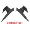 Lip Fin Splitter Spoiler Canard Sticker 6pcs Glossy Black Carbon Fiber Car Styling Front Bumper