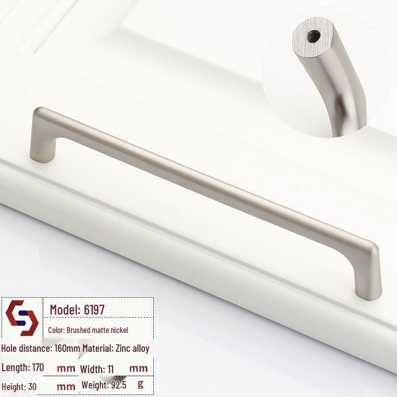 Modern Black Pearl Cabinet and Drawer Handle