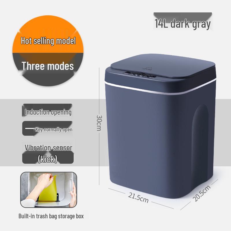 Automatic Smart Induction Trash Can for Home – Large Capacity for Living Room, Kitchen, Bathroom