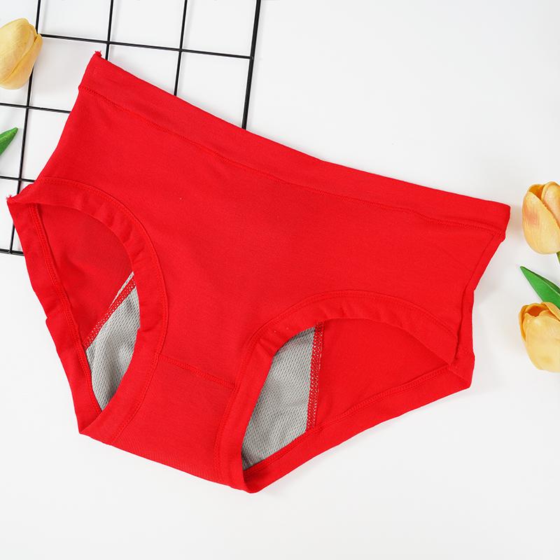 Damen Periodenunterwäsche Unterwäsche Physiologische Hose Baumwolle Nahtlose Slips Auslaufsicher Menstruell