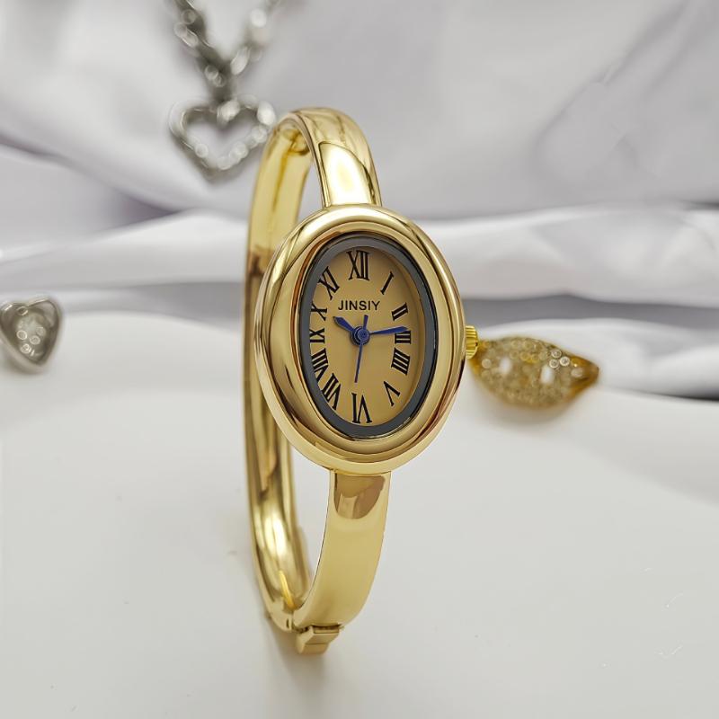 Famous Brand Gold Quartz Watch Women Bracelet Watches Fashion Oval Bathtub Shaped Wristwatches Dropshipping Clock Luxury Gifts