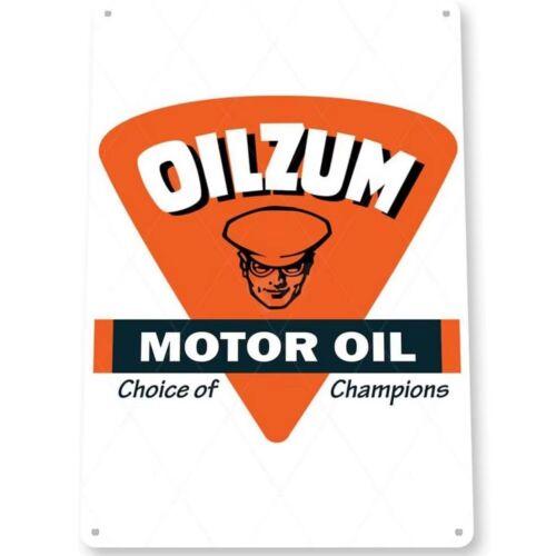 

Oilzum Motor Oil Tin Sign Vintage Metal Wall Art Garage DecorAluminum 20x30cm（7.8x11.8inch）
