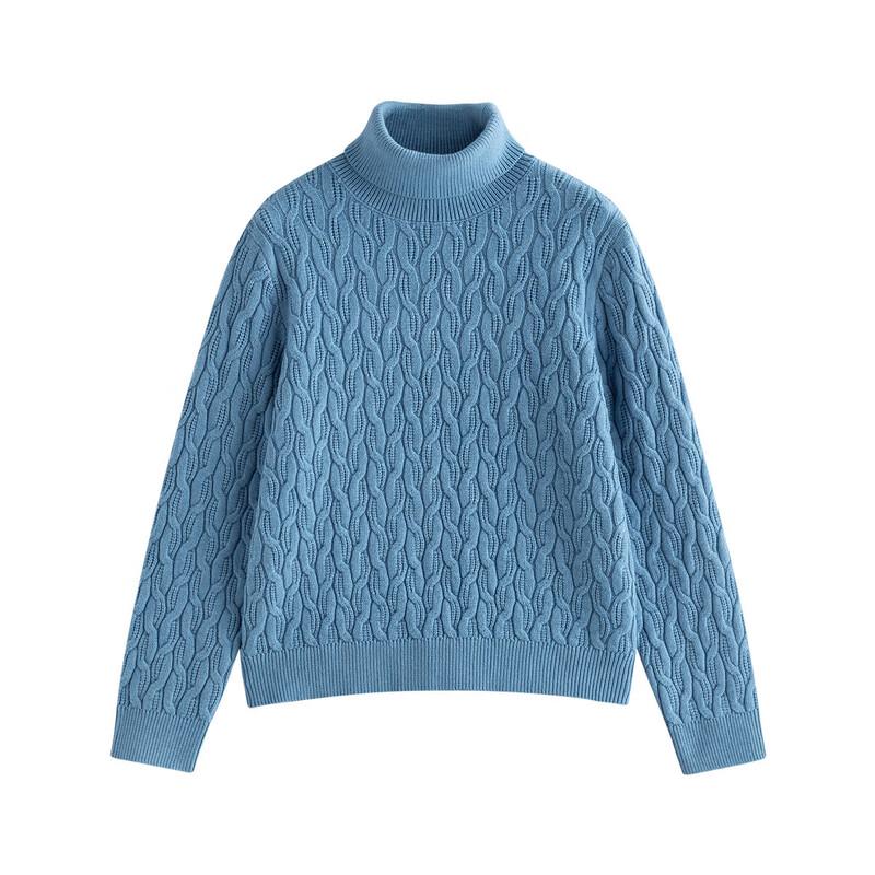 INMAN Women s Soft Knit Turtleneck Sweater M