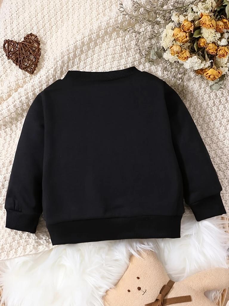 European Size Unique and Innovative Printed Pattern, Comfortable and Simple Spring and Autumn Baby Thin Versatile Round Neck Hoodie for Baby unisexs