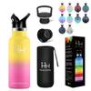 YANGYAO 500ml Vacuum Insulated Water Bottle with Stainless and Wide Keeps Drinks Hot or Suitable for Carbonated Suitable for Kids and and Seamless