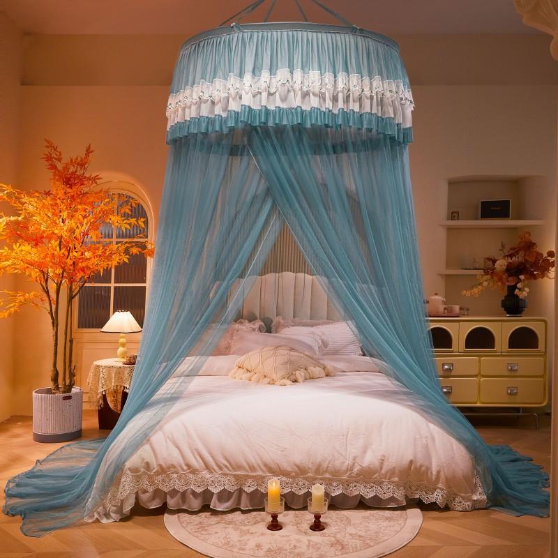 1.2M Children Bed Mosquito Net Girl Round Bed Tent Mosquito Nets Curtain Canopy for Double Bed Mosquito Net Home/Garden