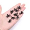 50/100pcs Halloween Black Spiders Small Luminous Plastic Spider Halloween Party Home Decoration Tricky Prank Toy Haunted House