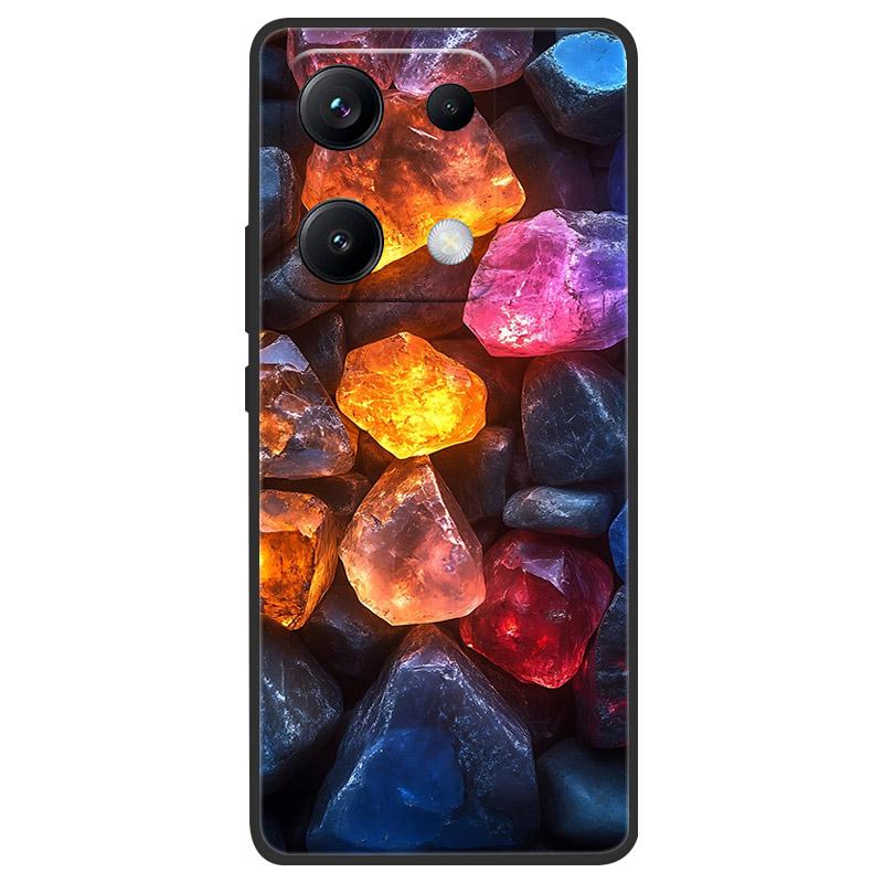 For Redmi Note 14S 4G Phone Case 14 s Marble Painting Pattern Soft Silicone Anti Drop Cover For Xiaomi Redmi Note 14S Shell