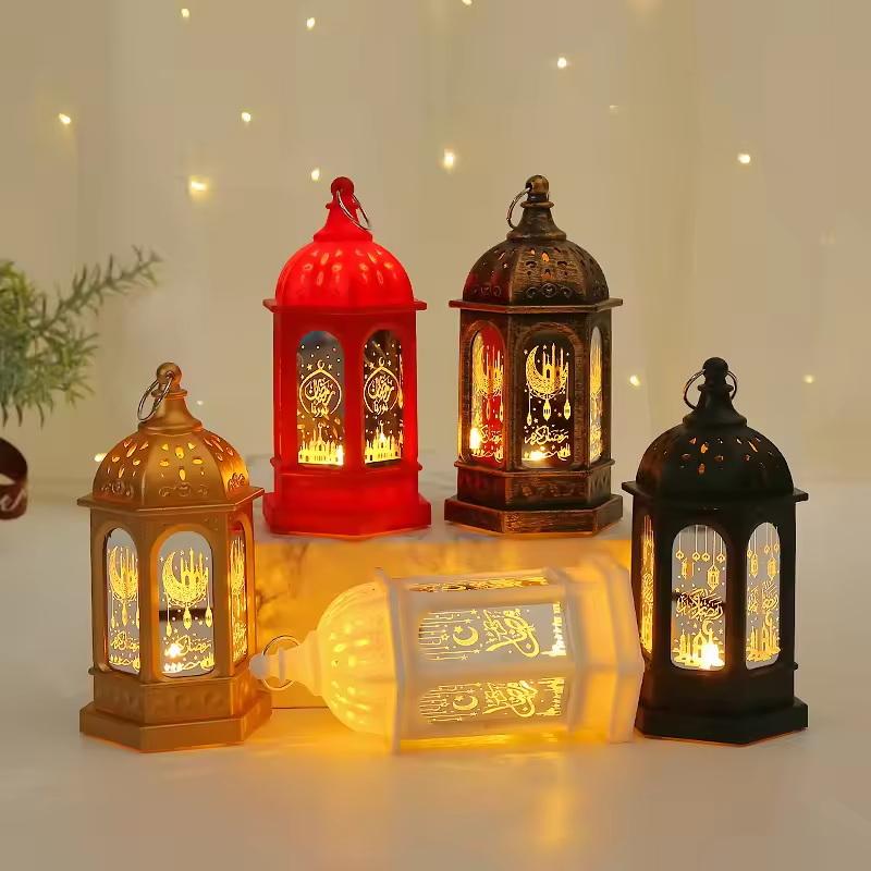 Muslim Ramadan Lantern Decor Eid Mubarak Led Festival Night Light Eid Al Adha Gift Ornament Eid Decoration For Home Party Supply