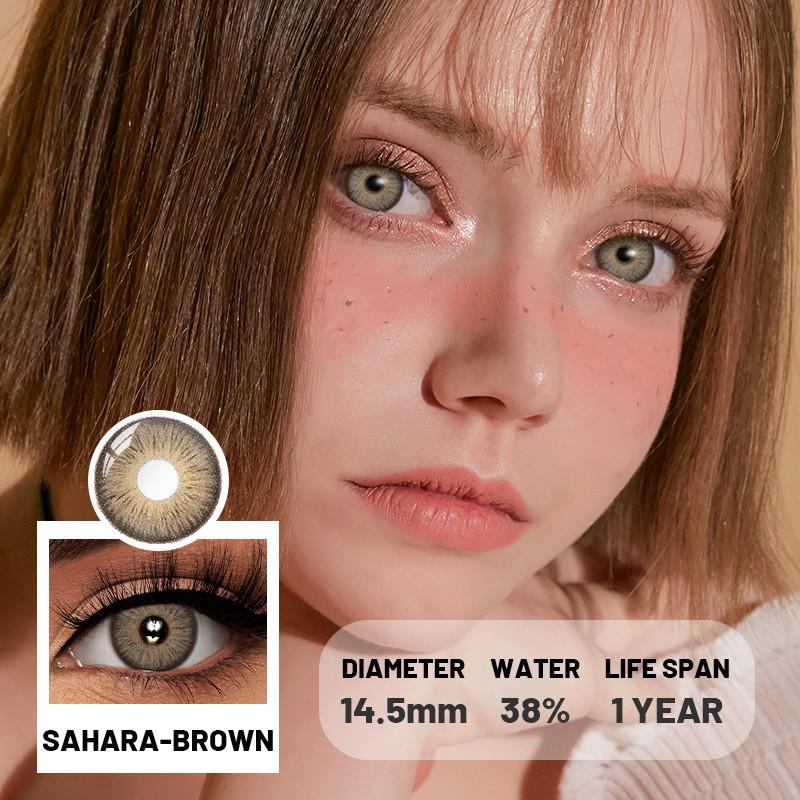 EYESHARE 1 Pair Fashion Eye Contacts Green Colored Pupils for Eyes Natural Blue Color Lenses High Quality Cosmetics Lens