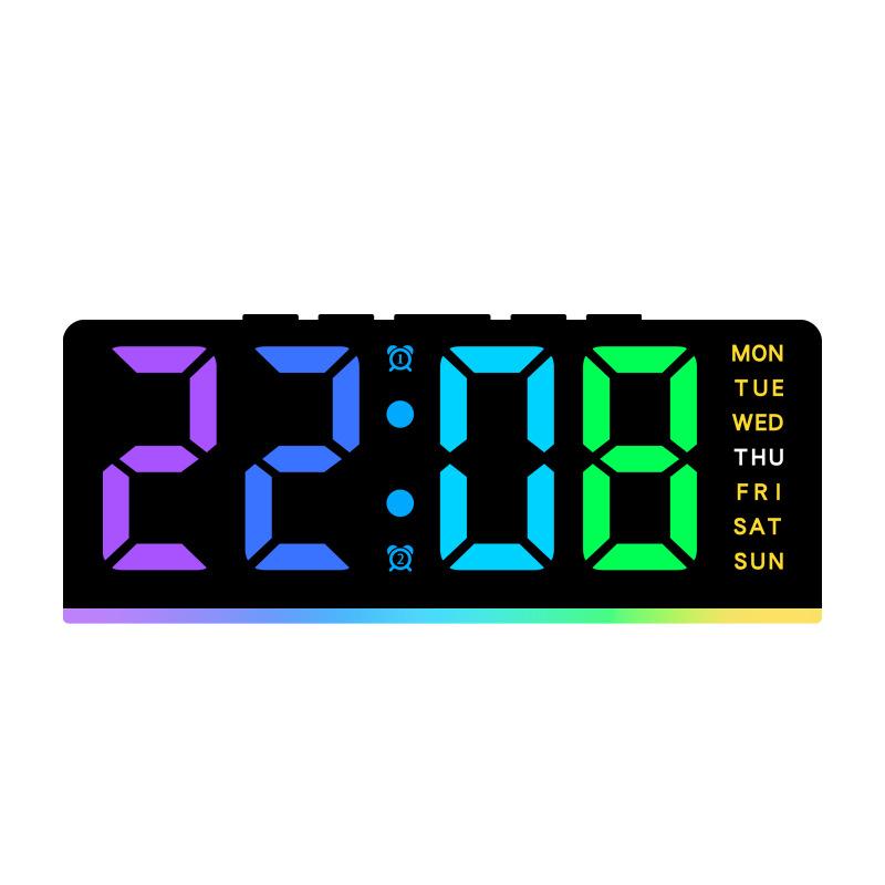 New LED large character digital clock ambient light date snooze desk clock multi-function digital alarm clock GH9001