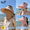 Big Brim Sun Hat Children Summer Outdoor UV Protection Empty Top Sun Protection Hat Mask Shawl Neck Protection Bucket Hat