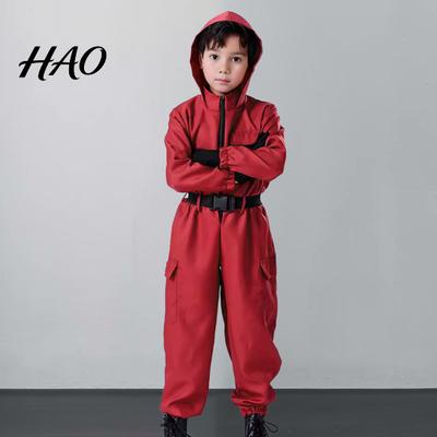 Tegneserie Cosplay Kostyme 1 Sett Heldragt med Belte Og Hansker for Voksne Barn Cargo Løse Lommer Glidelåslukking Ettdelt Antrekk Barn
