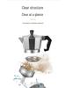 Octagonal Aluminum Moka Pot for Home, Office, or Outdoor Italian Espresso