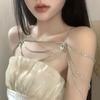 Water Drop Rhinestones Shoulder Chain Luxury Women's Shoulder Chain  Body Jewelry