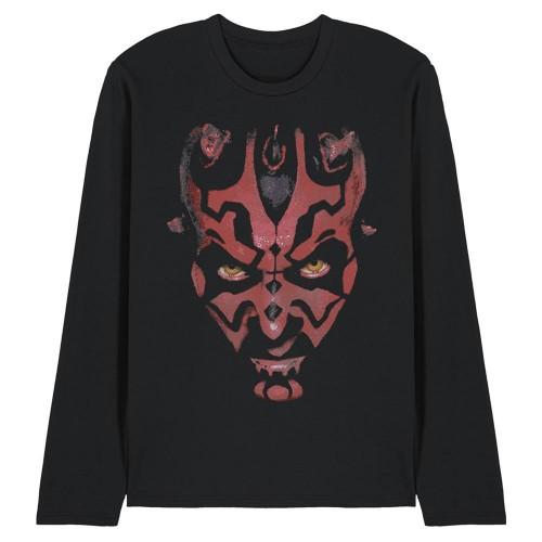 STAR WARS Unisex Adult Darth Maul Long-Sleeved T-Shirt