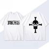 Whitebeard One Piece TShirt Men Summer Edward Newgate Jolly Roger Graphic Short Sleeve Streetwear Loose Fit Anime Fan Tee
