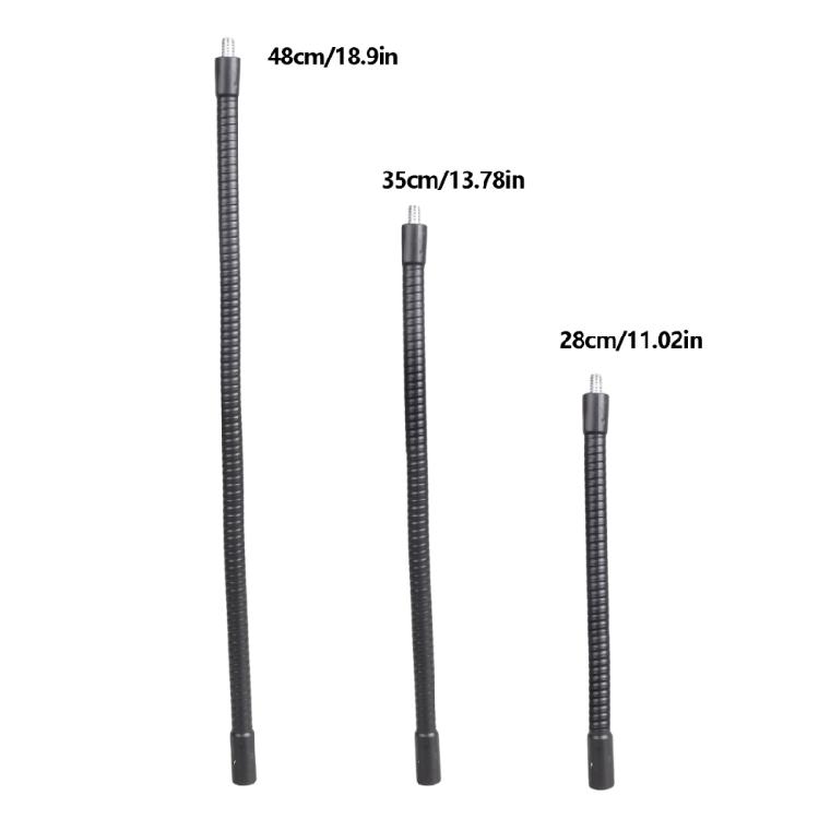 Flexible 28cm 35cm 48cm Camera Extension Stick Extender Tube With 1/4in Screw For Tripods And Selfie Sticks