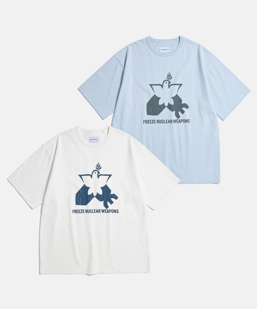 ESPIONAGE Freeze Nuclear Heavyweight Tee Ice Blue