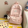 Schoolbag backpack Korean simple polka dots sweet wind early high school students commute light burden student backpack