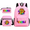 Rhythm Box Spiel Merchandise Schultasche Sprunki Cartoon Sternenhimmel Rucksack Umhängetasche Dreiteiliges Set