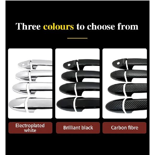 For Toyota Avensis T270 2009~2018 2014 2015 2017 Car Anti-rust Door Handles Covers Exterior Scratch Protective Decor Accessories