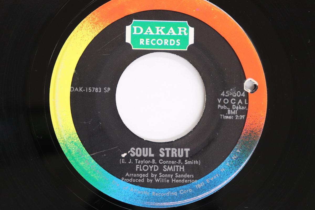 

7inch Record FLOYD SMITH - Soul Strut / Getting Nowhere Fast 45604 DAKAR RECORDS 1968 US Soul/Funk Used